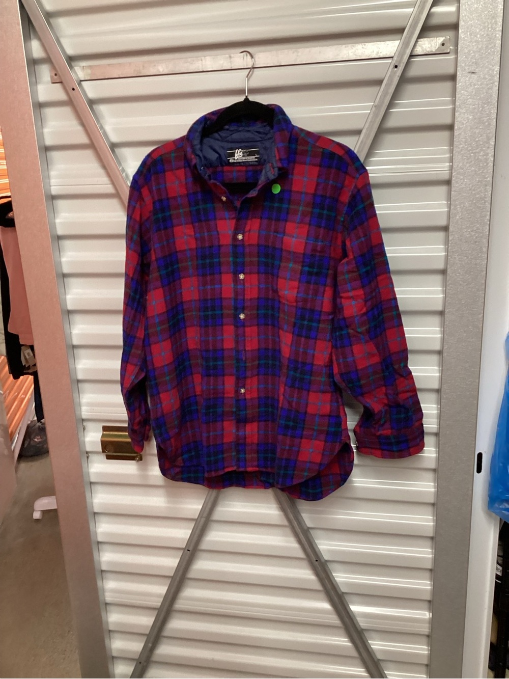 Pendleton Red and Blue Plaid Casual Button-Down Shirt